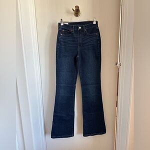 Gap dark wash flare denim jeans